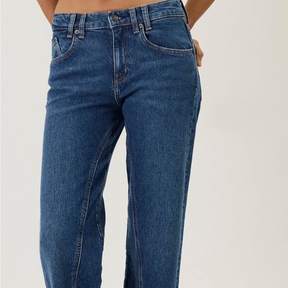We The Free Dark Blue Straight Leg Jeans